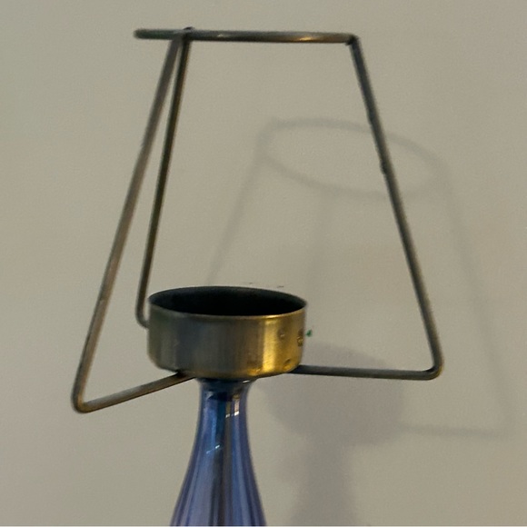 BUNDLE - Set of 2 - Unique Vintage Tea Light Candle holder’s Lovely Colours - Picture 5 of 15